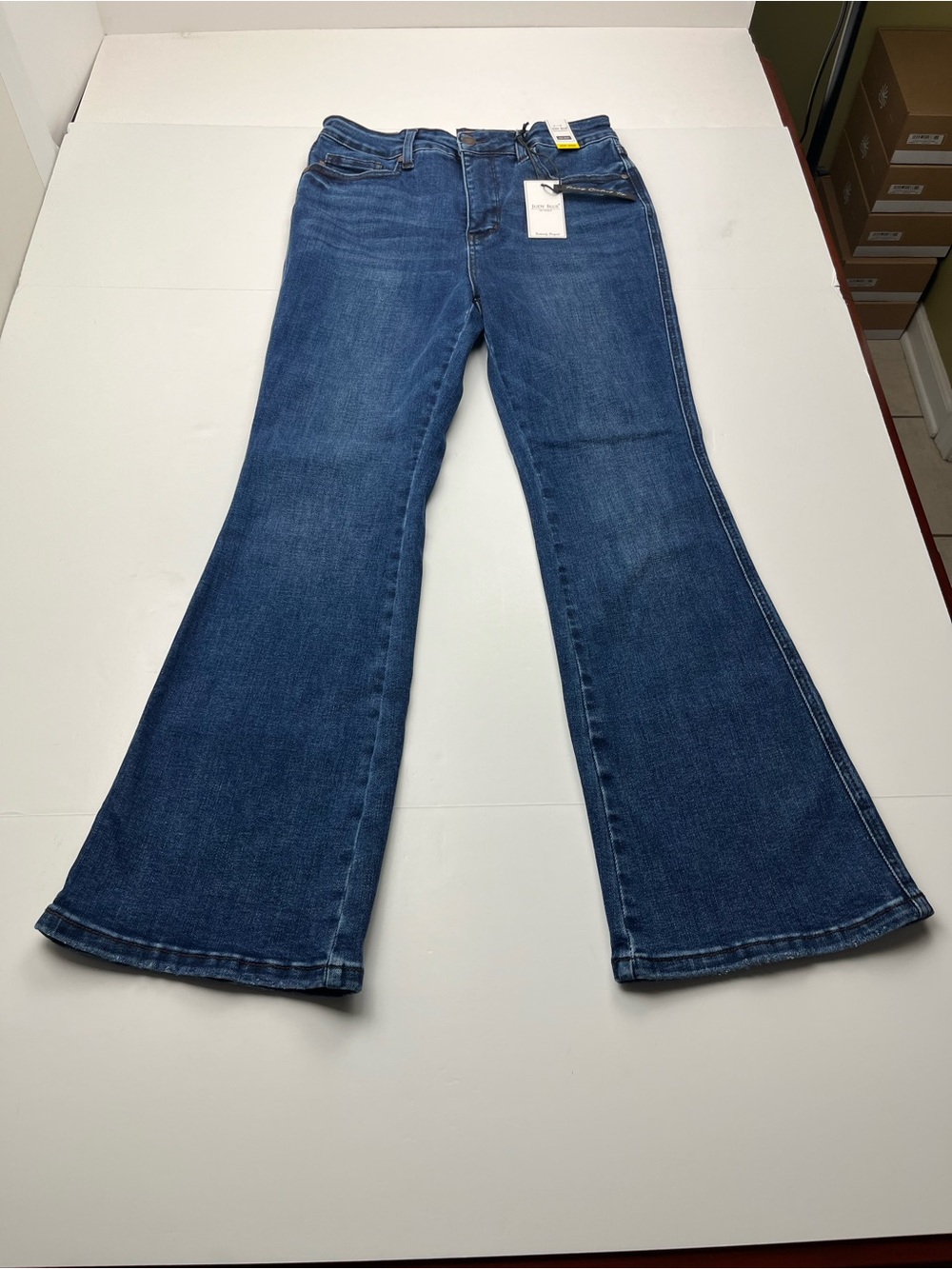 Judy Blue Boot Cut Dark Blue Denim Jean Womens Size 9 / 29 Short Inseam NEW